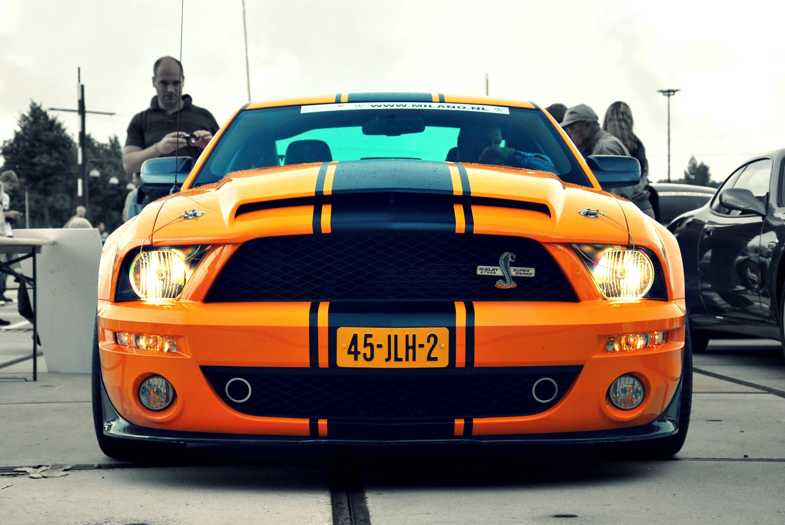Бешеный апельсин Ford Mustang любит внимание